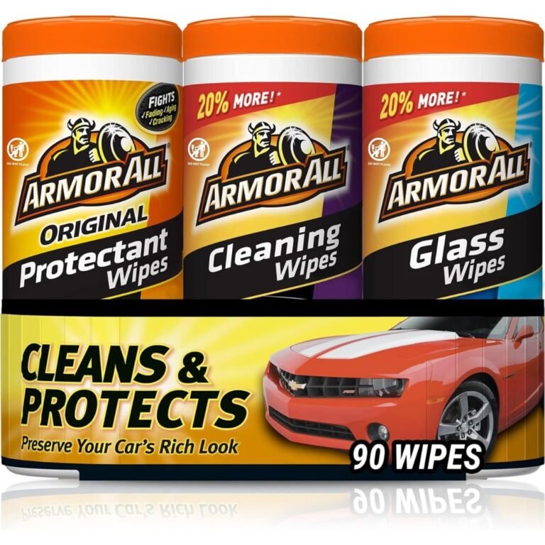 Armor All Protectant, Glass and Cleaning Wipes, Wipes for Car Interior and Car Exterior