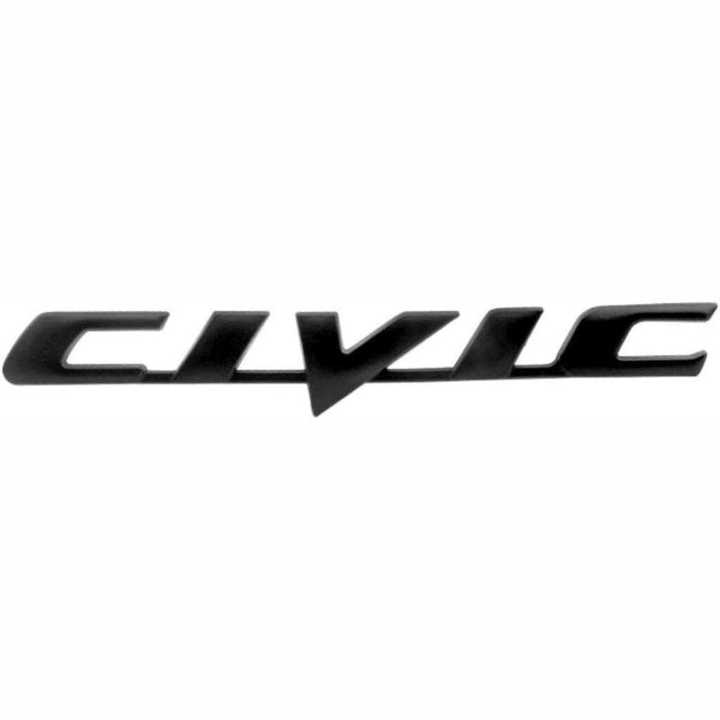 Civic Black Logo Emblem Tape
