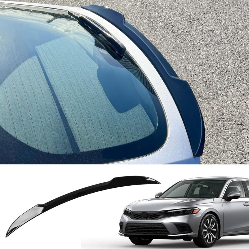 Spoiler Compatible with 2022-2024 Honda Civic Hatchback Trunk Spoiler ABS Lip Spoiler Wing Replacement for 2022 2023 2024 Honda Civic Accessories
