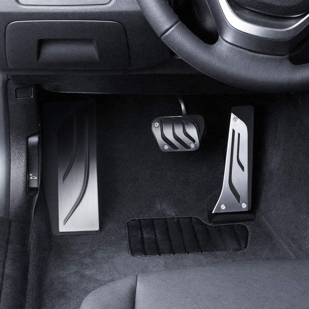 BMW F30 No Drill Steel Sport Footrest Dead Gas Brake Pedals
