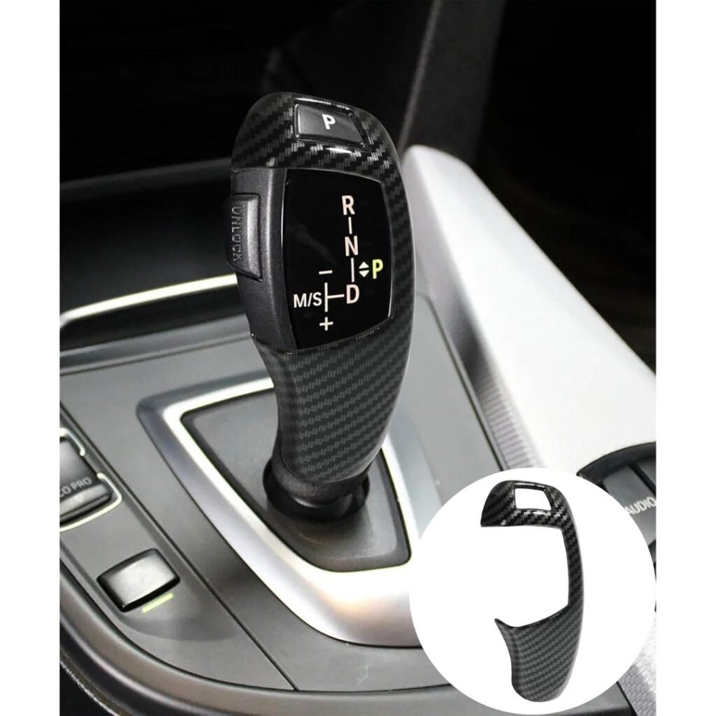 Carbon Fiber BMW Gear Shift Knob Cover