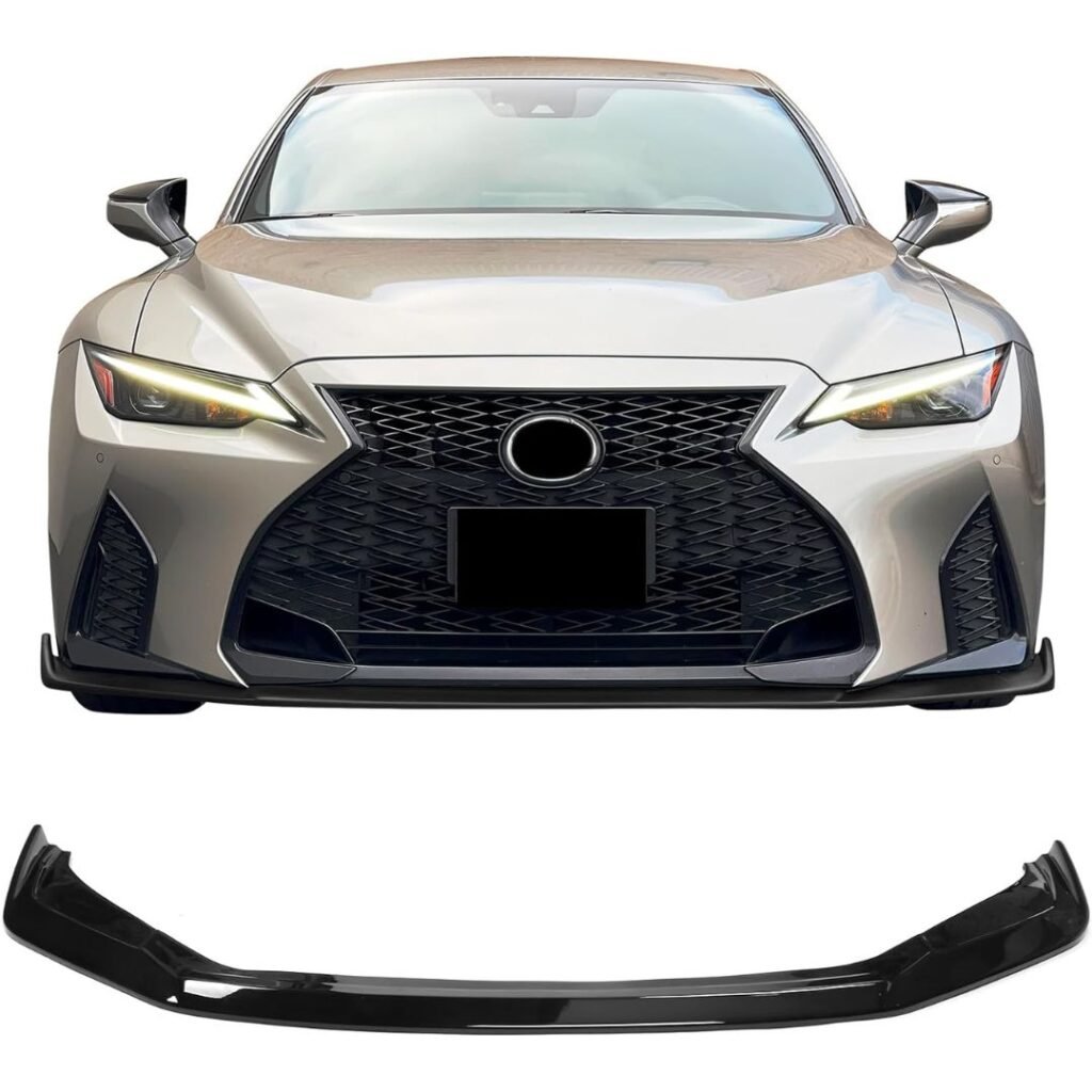 Front Bumper Lip Compatible with 2021-2024 Lexus IS350 F Sport