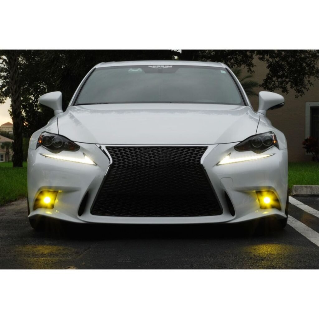 Lexus IS Yellow Projector Lens LED Fog Lights