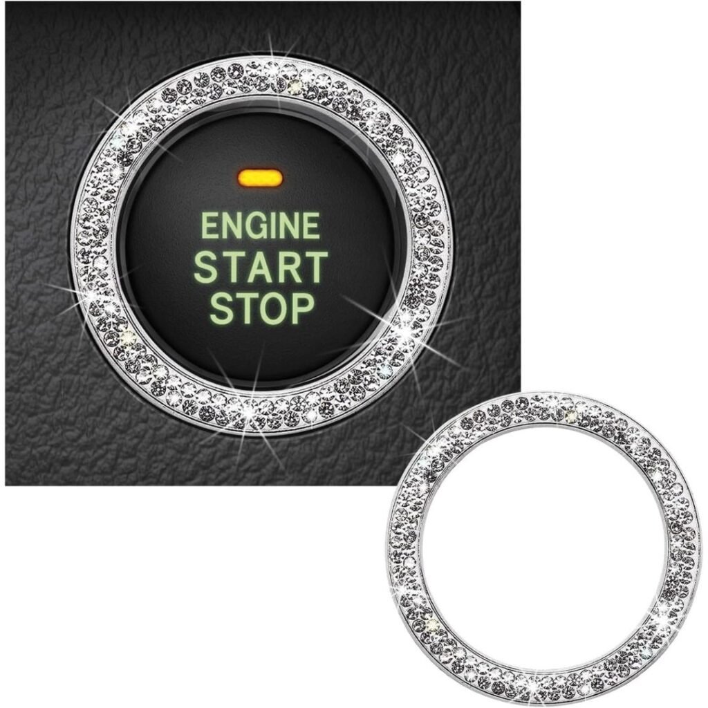 Lexus Push Start Button Bling Diamond Decoration Ring