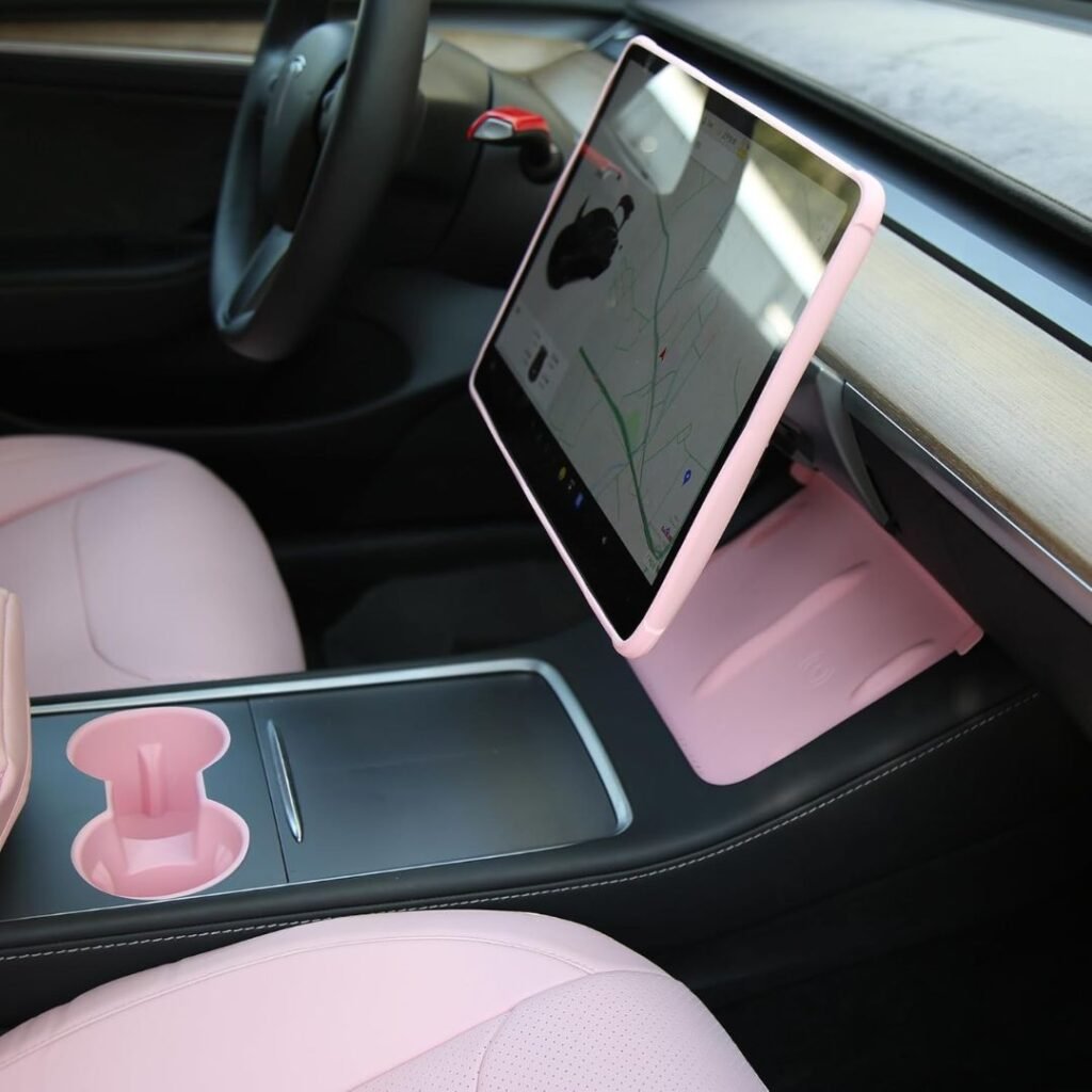 Tesla Model 3 Pink Interior Decoration
