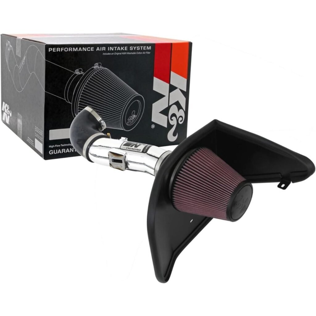 K&N Cold Air Intake System: High-Flow Air Filter, Increase Performance & Acceleration: Compatible with Chervolet: Camaro