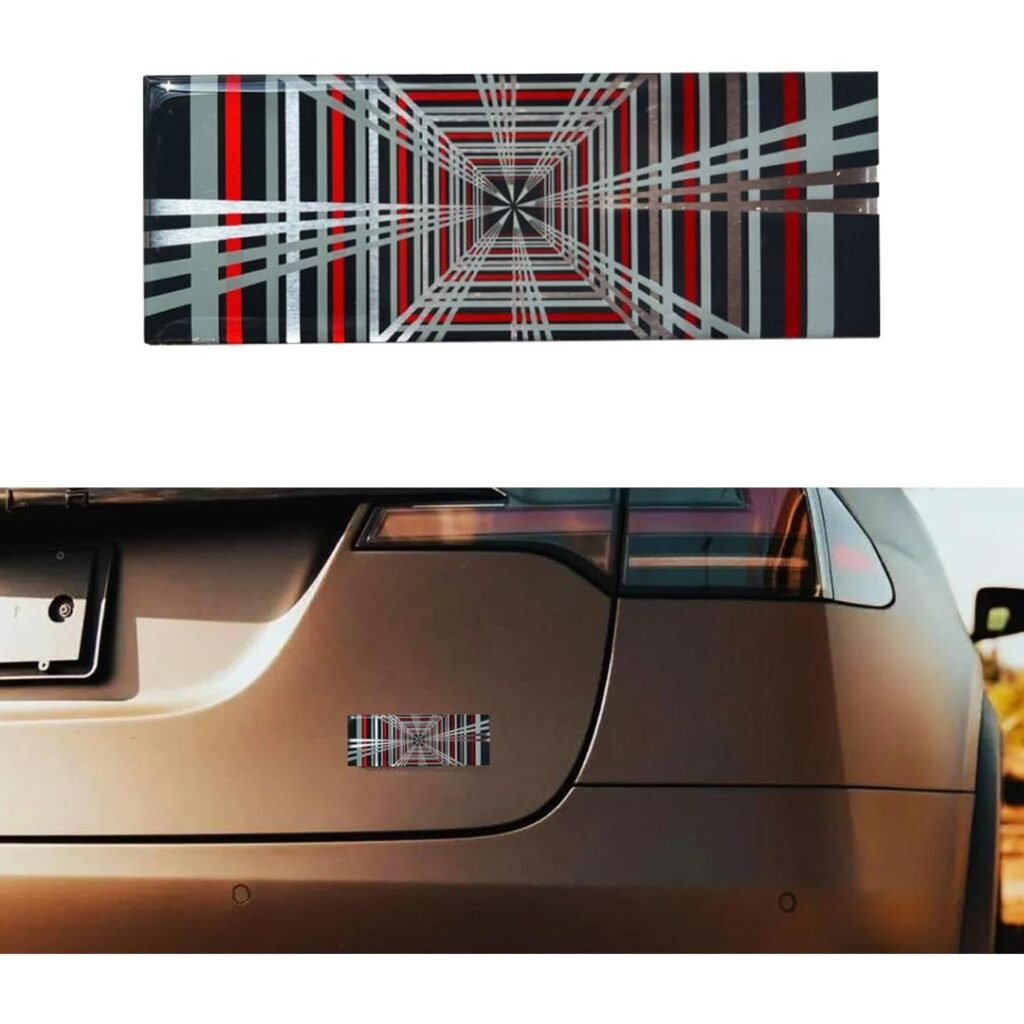 Plaid Badge for Model 3 Rear