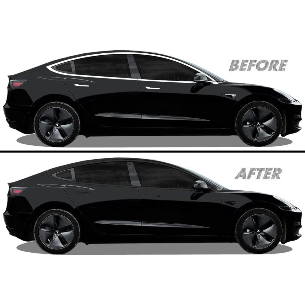 Tesla Model 3 Blackout Chrome Delete Kit