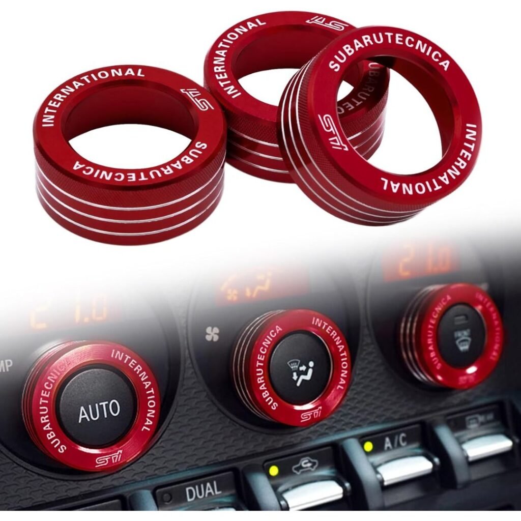 AC Control Volume Knob Switch Button Ring Covers