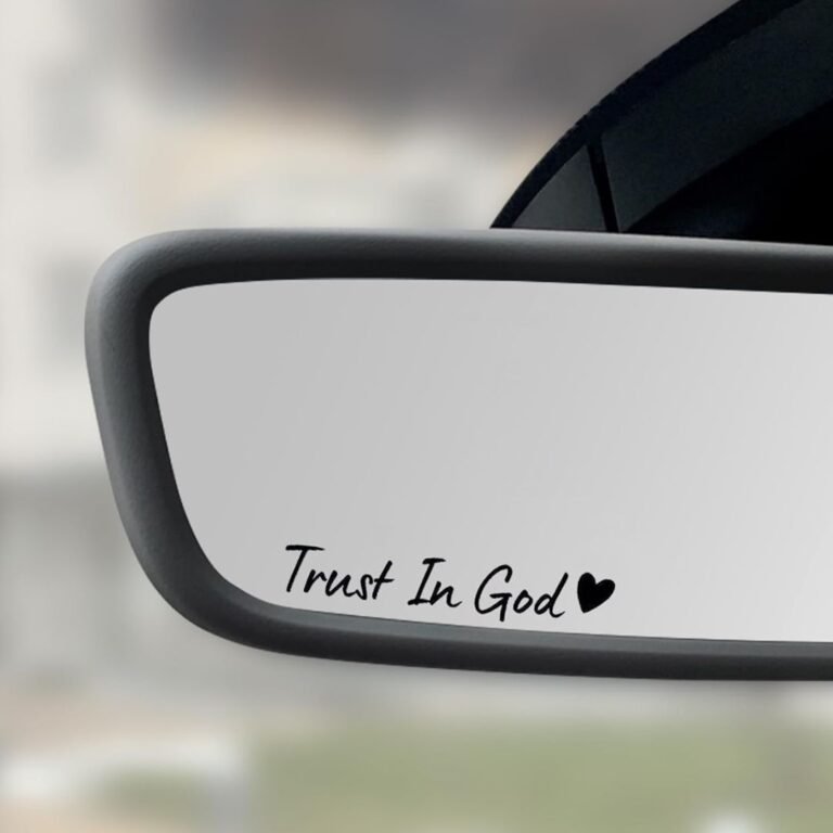 trust in god car sticker decal