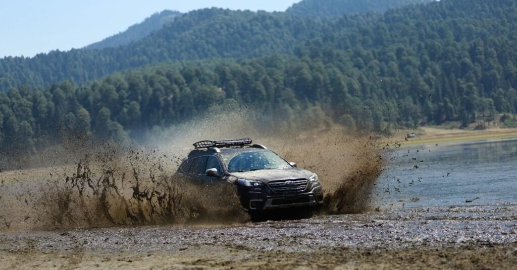 Subaru Forester Off Road In The Mud And Water