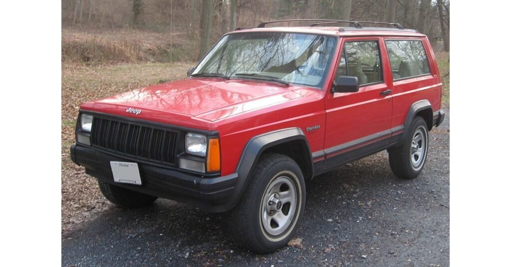 jeep cherokee xj red
