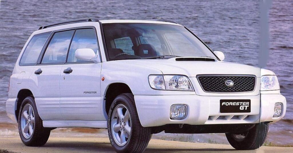 white subaru forester 2000